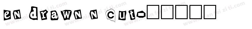 en drawn n cut字体转换